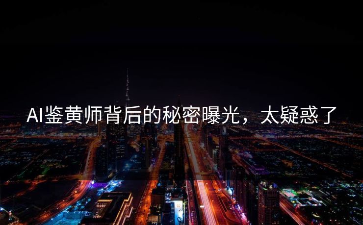 AI鉴黄师背后的秘密曝光，太疑惑了